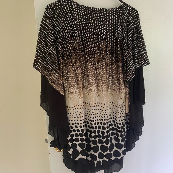 Funky patterned tunic poncho - Picture 3 of 4